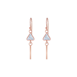 Wholesale Sterling Silver Geometric Cubic Zirconia Earrings - JD5651