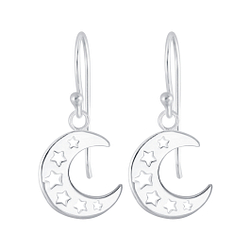 Wholesale Sterling Silver Moon Earrings - JD6877