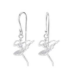 Wholesale Sterling Silver Ballet Dancer Earrings - JD1716