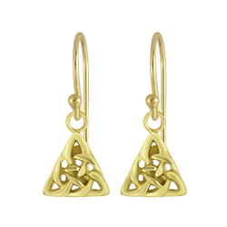 Wholesale Sterling Silver Celtic Triangle Earrings - JD6554