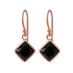 Wholesale 6mm Square Cubic Zirconia Sterling Silver Earrings - JD2299 Wholesale 6mm Square Cubic Zirconia Sterling Silver Earrings - JD2299
