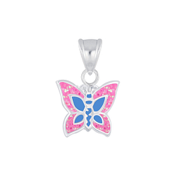 Wholesale Sterling Silver Butterfly Pendant - JD1895