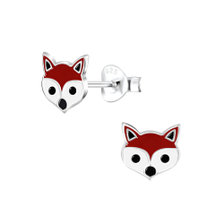 Wholesale Sterling Silver Fox Ear Studs - JD2983