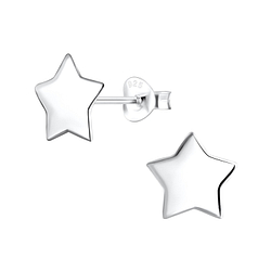 Wholesale Sterling Silver Star Ear Studs - JD2057