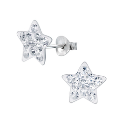 Wholesale Silver Star Stud Earrings