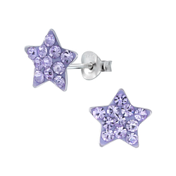 Wholesale Silver Star Stud Earrings