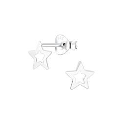 Wholesale Sterling Silver Star Ear Studs - JD2061