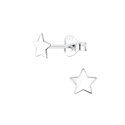 Wholesale Sterling Silver Star Ear Studs - JD2141