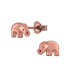 Wholesale Sterling Silver Elephant Ear Studs - JD2468
