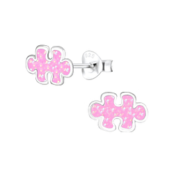 Wholesale Sterling Silver Puzzle Ear Studs - JD1907
