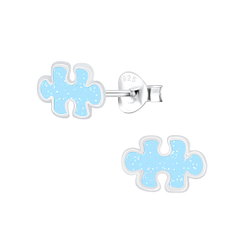 Wholesale Sterling Silver Puzzle Ear Studs - JD7536