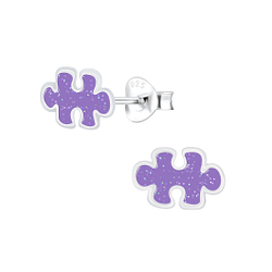 Wholesale Sterling Silver Puzzle Ear Studs - JD7537