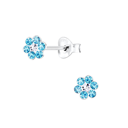 Wholesale Sterling Silver Flower Ear Studs - JD2126