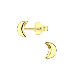 Wholesale Sterling Silver Half Moon Ear Studs - JD2488