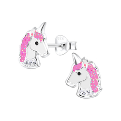 Wholesale Sterling Silver Unicorn Ear Studs - JD2161