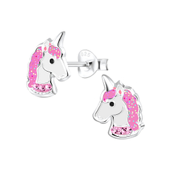 Wholesale Sterling Silver Unicorn Ear Studs - JD2076