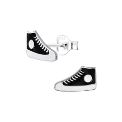 Wholesale Sterling Silver Sneaker Ear Studs - JD2071