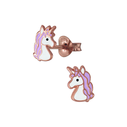 Wholesale Sterling Silver Unicorn Ear Studs - JD2422