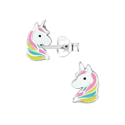 Wholesale Sterling Silver Unicorn Ear Studs - JD2347