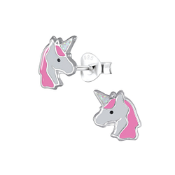 Wholesale Sterling Silver Unicorn Ear Studs - JD2955