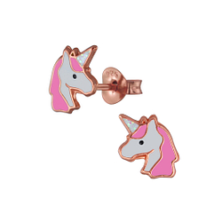 Wholesale Sterling Silver Unicorn Ear Studs - JD2957