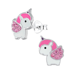 Wholesale Sterling Silver Unicorn Ear Studs - JD2522