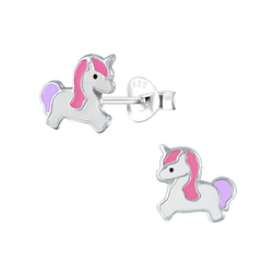 Wholesale Sterling Silver Unicorn Ear Studs - JD2373