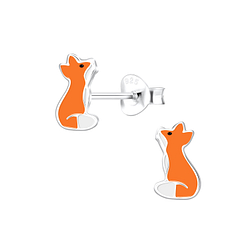 Wholesale Sterling Silver Fox Ear Studs - JD7253