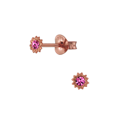 Wholesale Sterling Silver Flower Stud Earring - JD4060