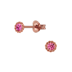 Wholesale Sterling Silver Sun Ear Studs - JD4154