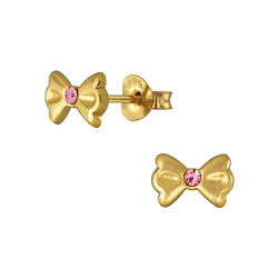 Wholesale Sterling Silver Bow Ear Studs - JD4145