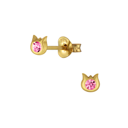 Wholesale Sterling Silver Cat Ear Studs - JD4151