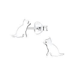 Wholesale Sterling Silver Cat Ear Studs - JD8680