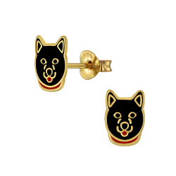 Wholesale Sterling Silver Huskey Ear Studs - JD3919