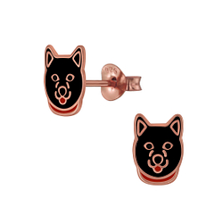 Wholesale Sterling Silver Huskey Ear Studs - JD3920