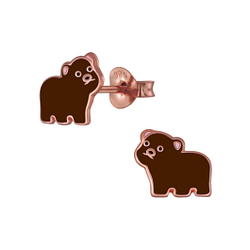 Wholesale Sterling Silver Bear Ear Studs - JD4203