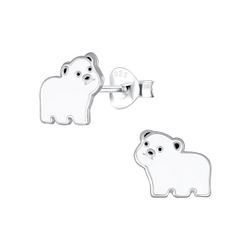Wholesale Sterling Silver Bear Ear Studs - JD4195