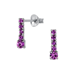 Wholesale Sterling Silver Bar Ear Studs - JD4105