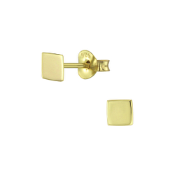 Wholesale Sterling Silver Square Ear Studs - JD6206