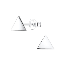 Wholesale Sterling Silver Triangle Ear Studs - JD8272