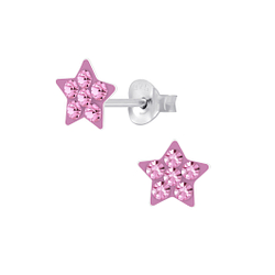 Wholesale Sterling Silver Star Ear Studs - JD6805