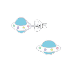 Wholesale Sterling Silver UFO Ear Studs - JD6759