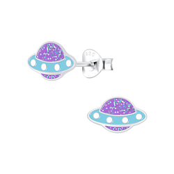 Wholesale Sterling Silver UFO Ear Studs - JD6761