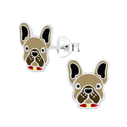 Wholesale Sterling Silver Dog Ear Studs - JD7077