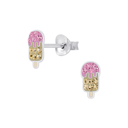 Wholesale Sterling Silver Ice cream Ear Studs - JD7561