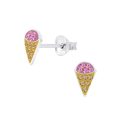 Wholesale Sterling Silver Ice cream Ear Studs - JD7066
