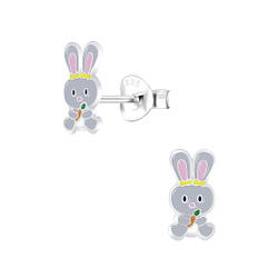 Wholesale Sterling Silver Rabbit Ear Studs - JD7290