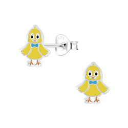 Wholesale Sterling Silver Chick Ear Studs - JD7287