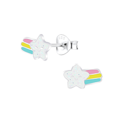 Wholesale Sterling Silver Shooting Star Ear Studs - JD7804