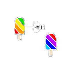 Wholesale Sterling Silver Ice Cream Ear Studs - JD10488